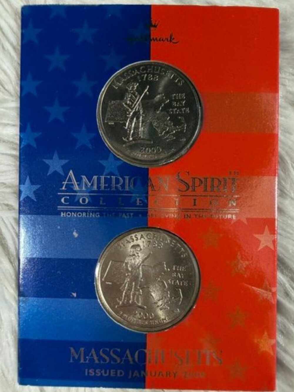 Vintage Hallmark MASSACHUSETTS American Spirit Collection Quarter Dollars